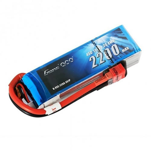 باتری لیتیوم پلمیر 2 سل gensace 2200mah-45c